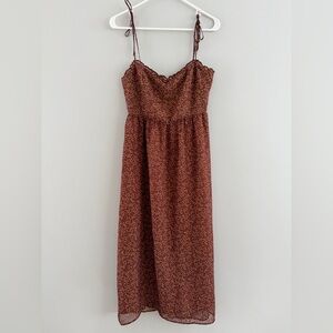 NWT Park & Fifth dress florence dress in cinnamon terazzo S
